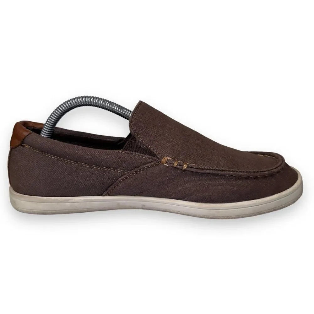 Levi's Casual Slip-on Comfort Canvas Loafers‎ Brown 51825209B Men's 8.5
